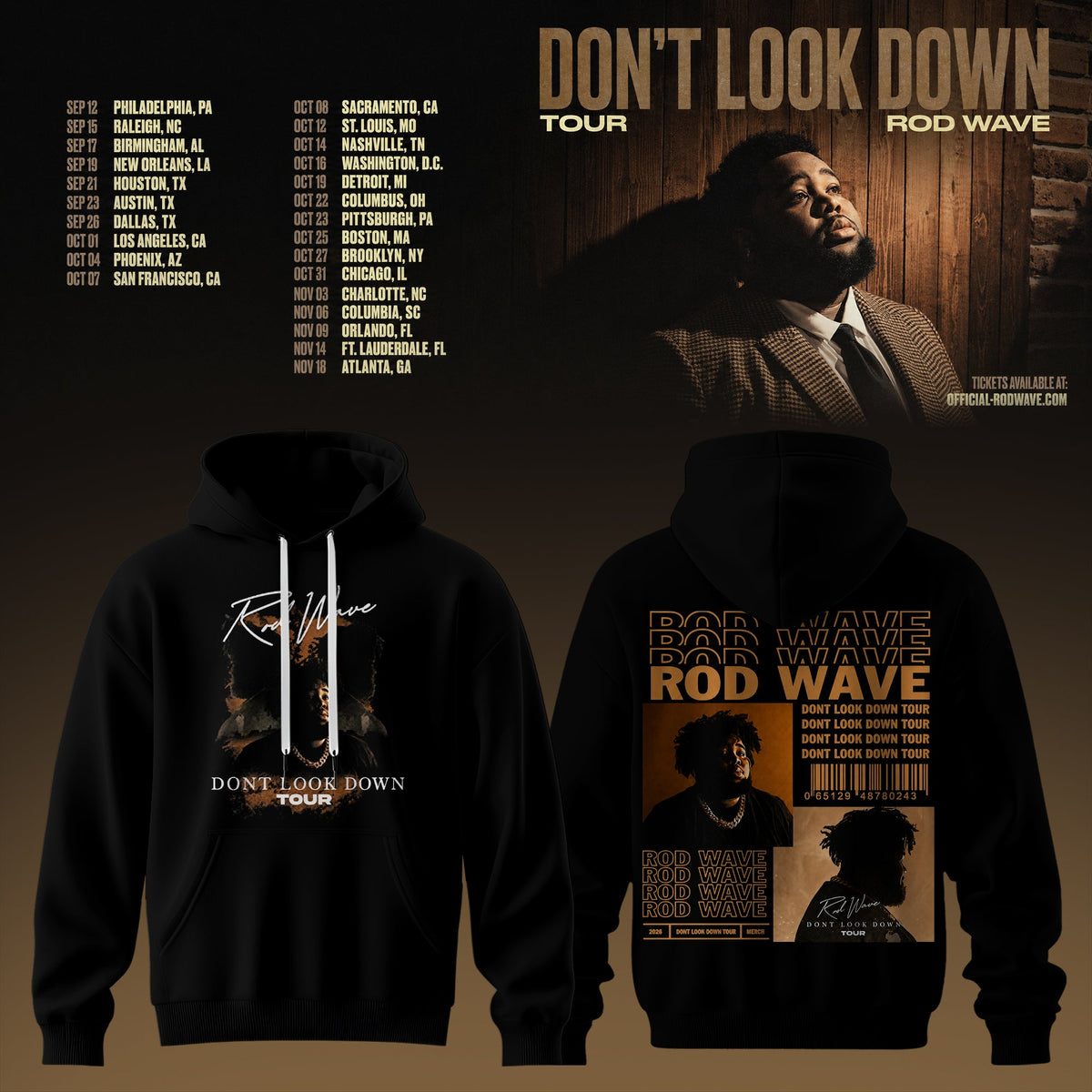 Rd Wv Don’t Look Down 2026 Tour Premium 3D Hoodie