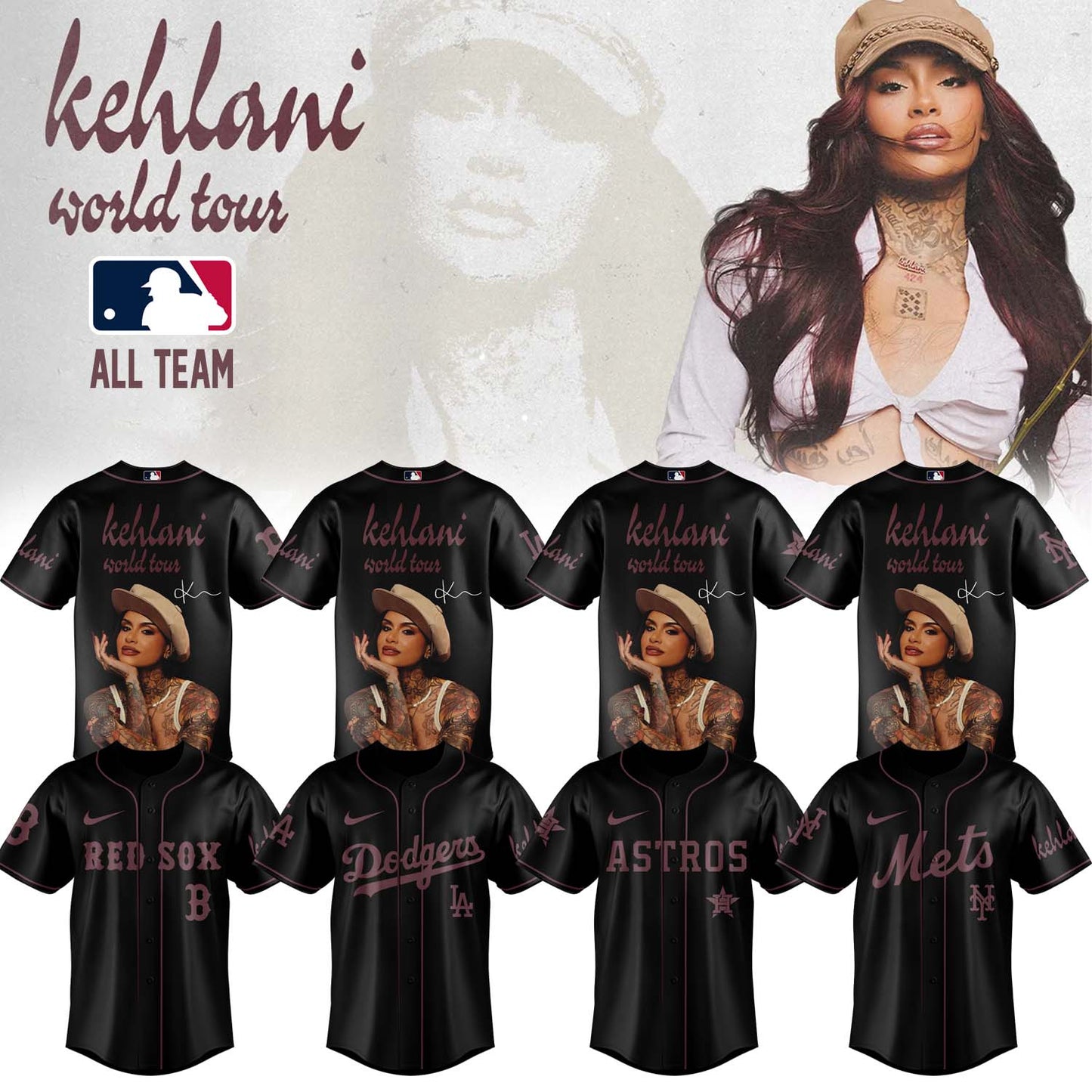 Baseball x Kehlani World Tour 2026 Limited Edition Signature – Jersey