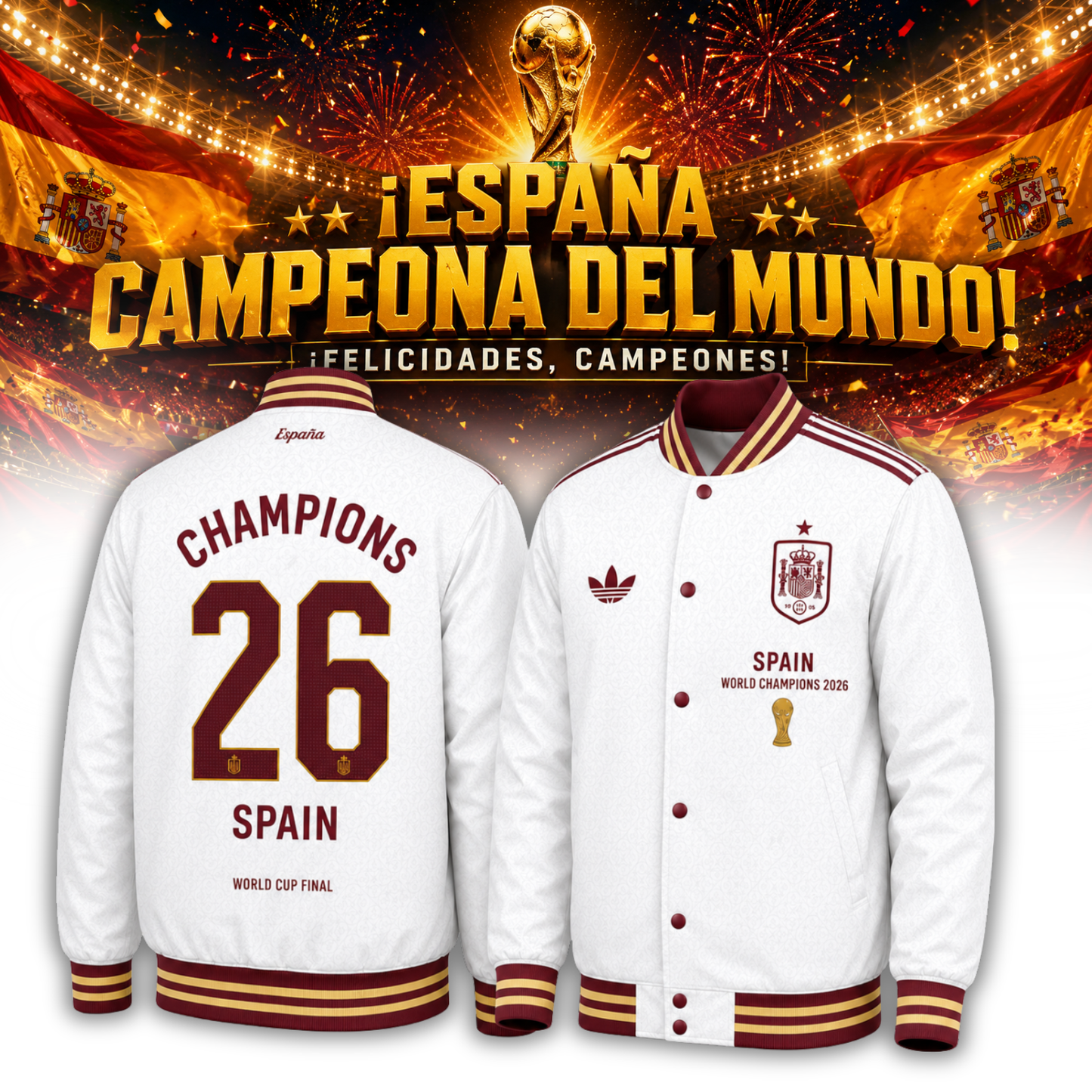 _SPAIN “WORLD CHAMPIONS 2026” – Bomber