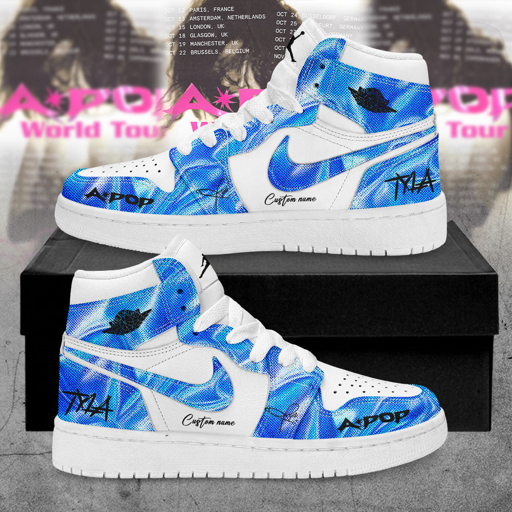 Tyla The A*POP World Tour 2026 V4 Signature Custom Name Shoes
