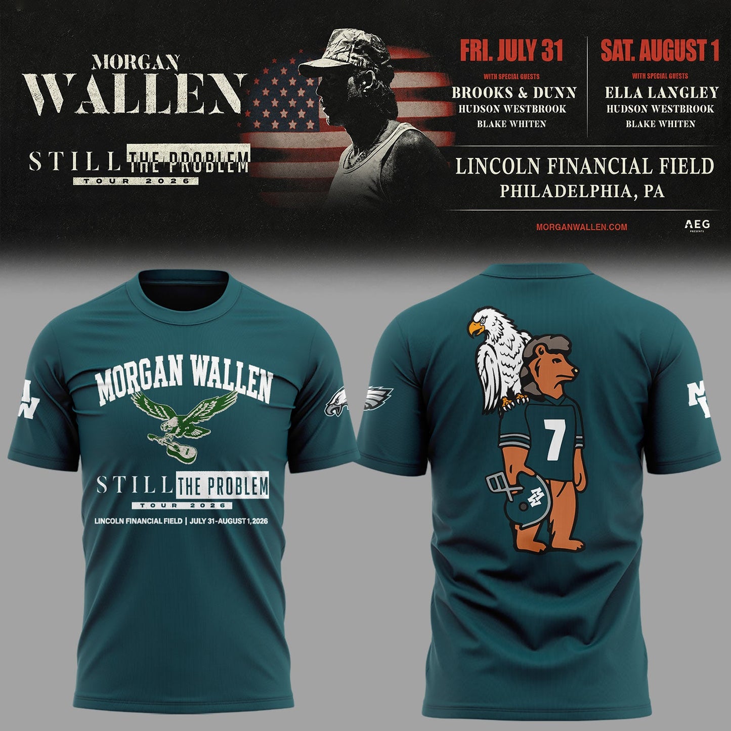 Limited Edition Still The Problem Tour 2026 At Lincoln Financial Field Shirt