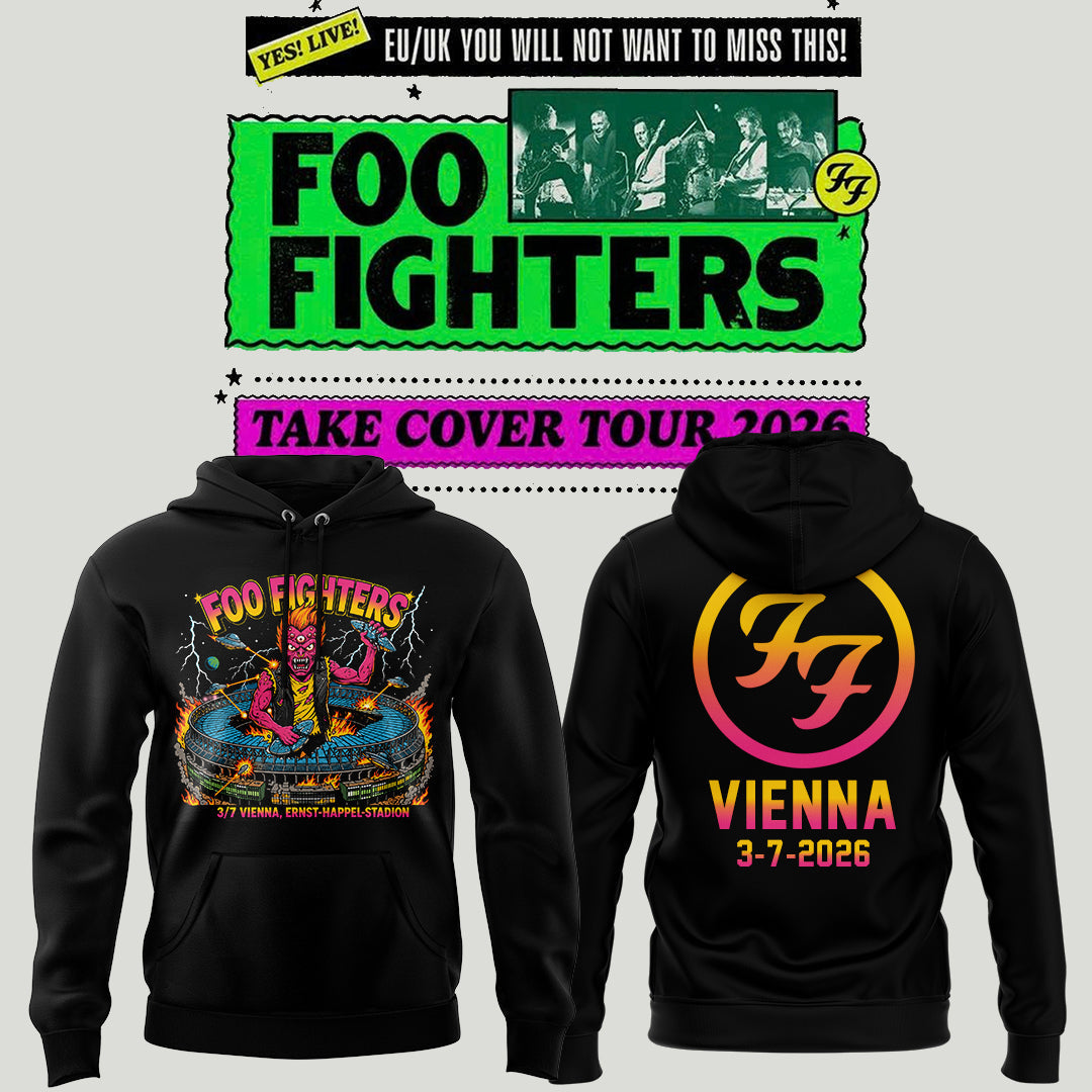 Limited Edition Take Cover Tour 2026 At Ernst-Happel-Stadion, Vienna Hoodie