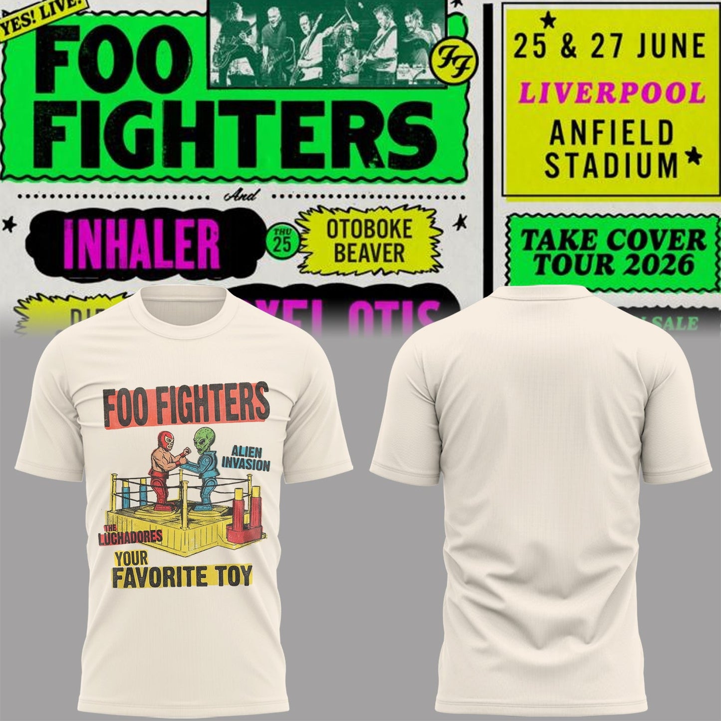 Limited Edition Take Cover Tour 2026 Shirt