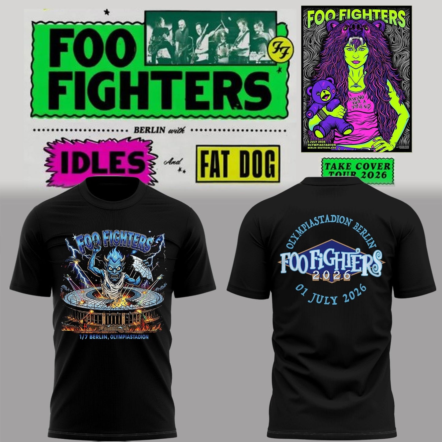 FF 🎸🎤 “Take Cover Tour 2026” TShirt