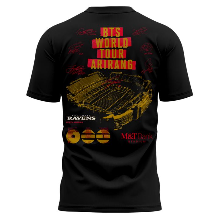 Baltimore Ravens x BTS WORLD TOUR 'ARIRANG' IN BALTIMORE Tshirt