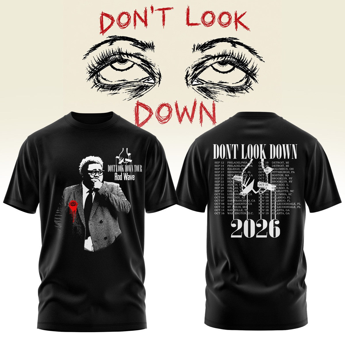 RD WV Don’t Look Down 2026 Tour Graphic T-Shirt