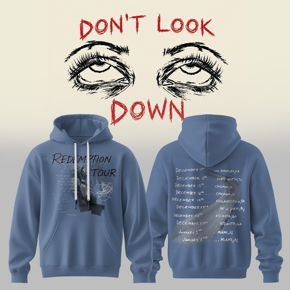 RD WV Don’t Look Down 2026 Tour Graphic Hoodie