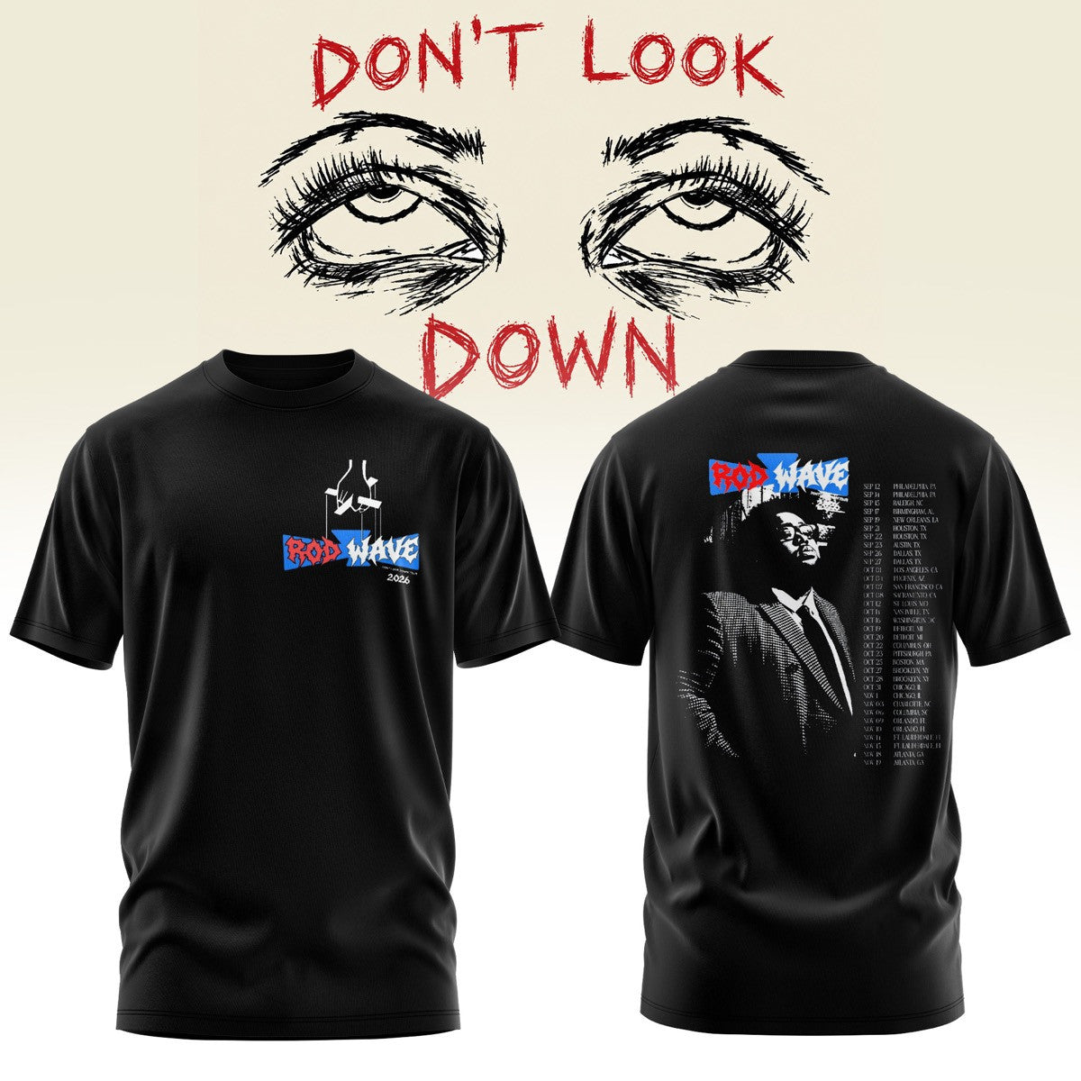 RD WV Don’t Look Down 2026 Tour Graphic T-Shirt