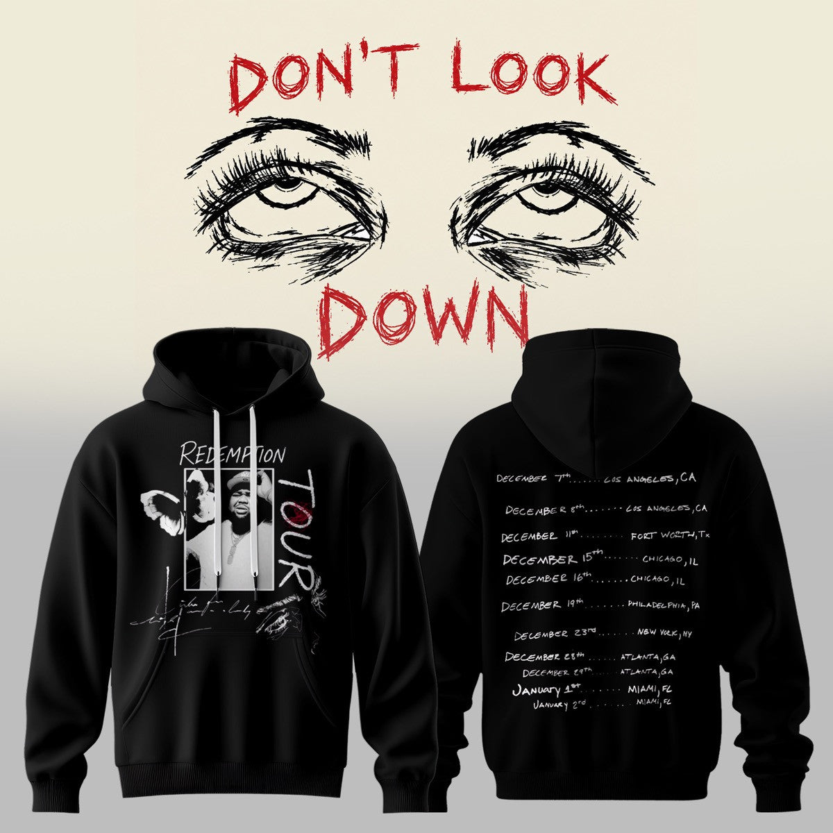 RD WV Don’t Look Down 2026 Tour Graphic Hoodie