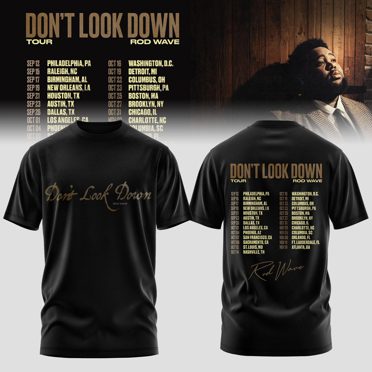 RdWv Don’t Look Down 2026 Tour 3D All-Over Print T-Shirt