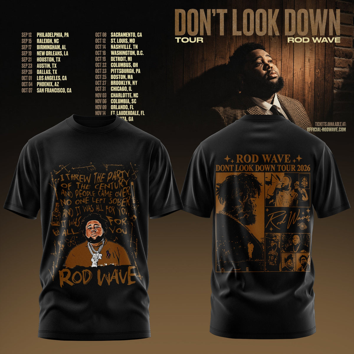 Rd Wv Don’t Look Down 2026 Tour 3D All-Over Print T-Shirt V3