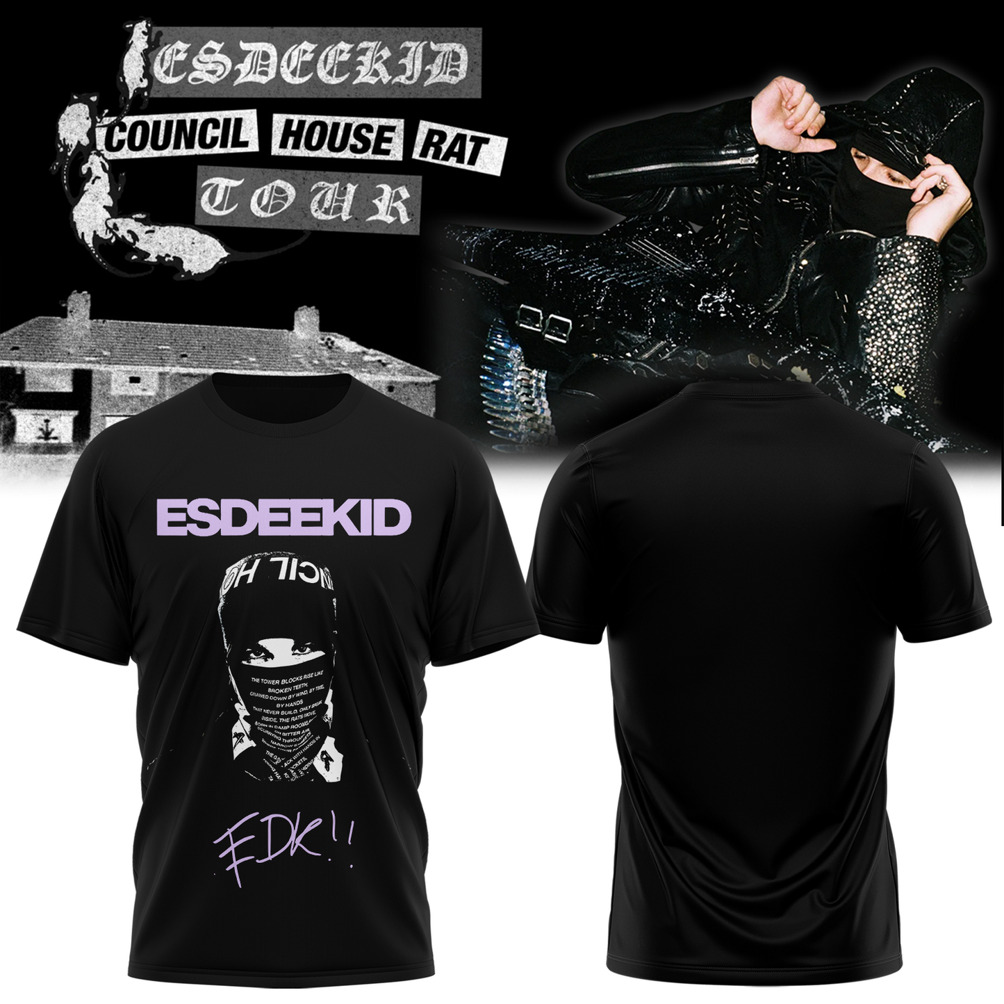 EsDeeKid Council House Rat Tour TShirt
