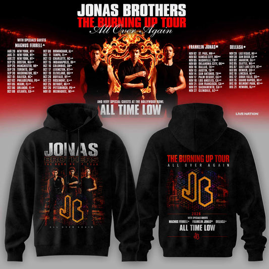 JONAS BROTHERS BURNING UP TOUR 2026 HOODIE