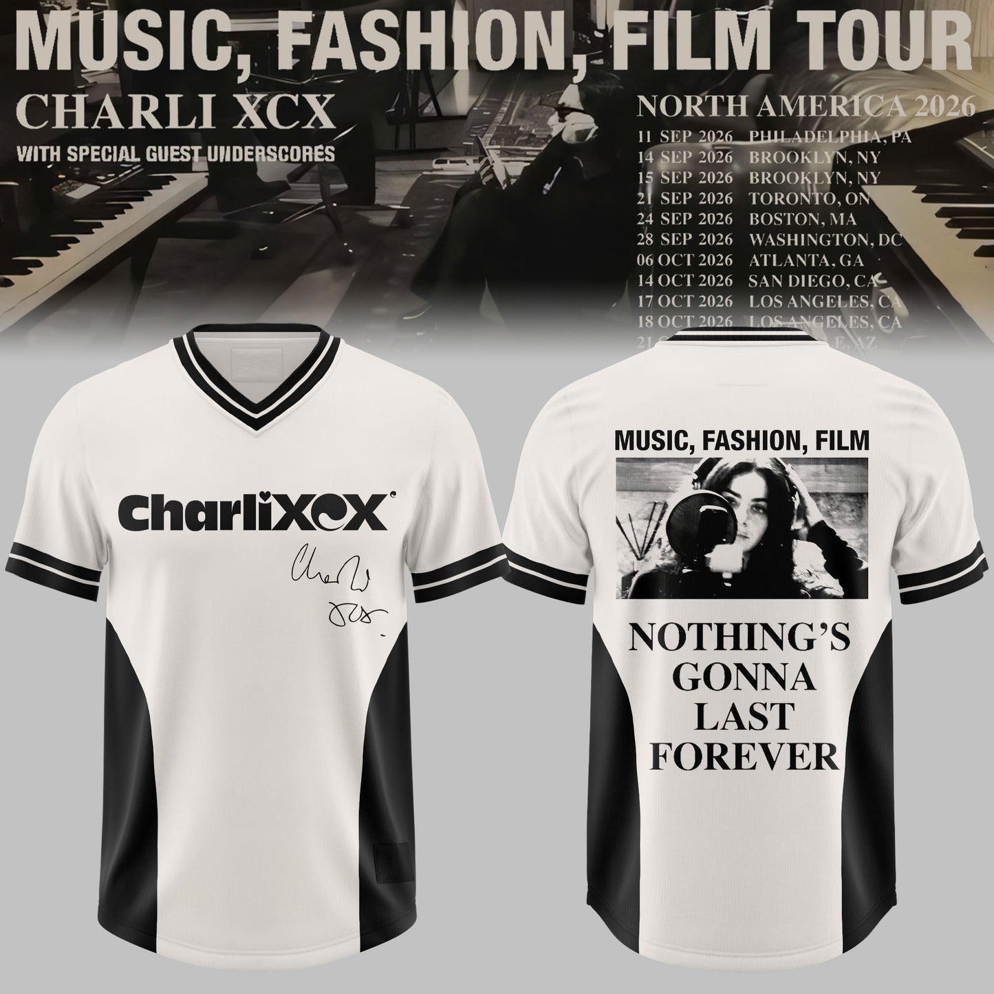 ChrlXCX Music Fashion Film 3D All-Over Print Football Jersey V1