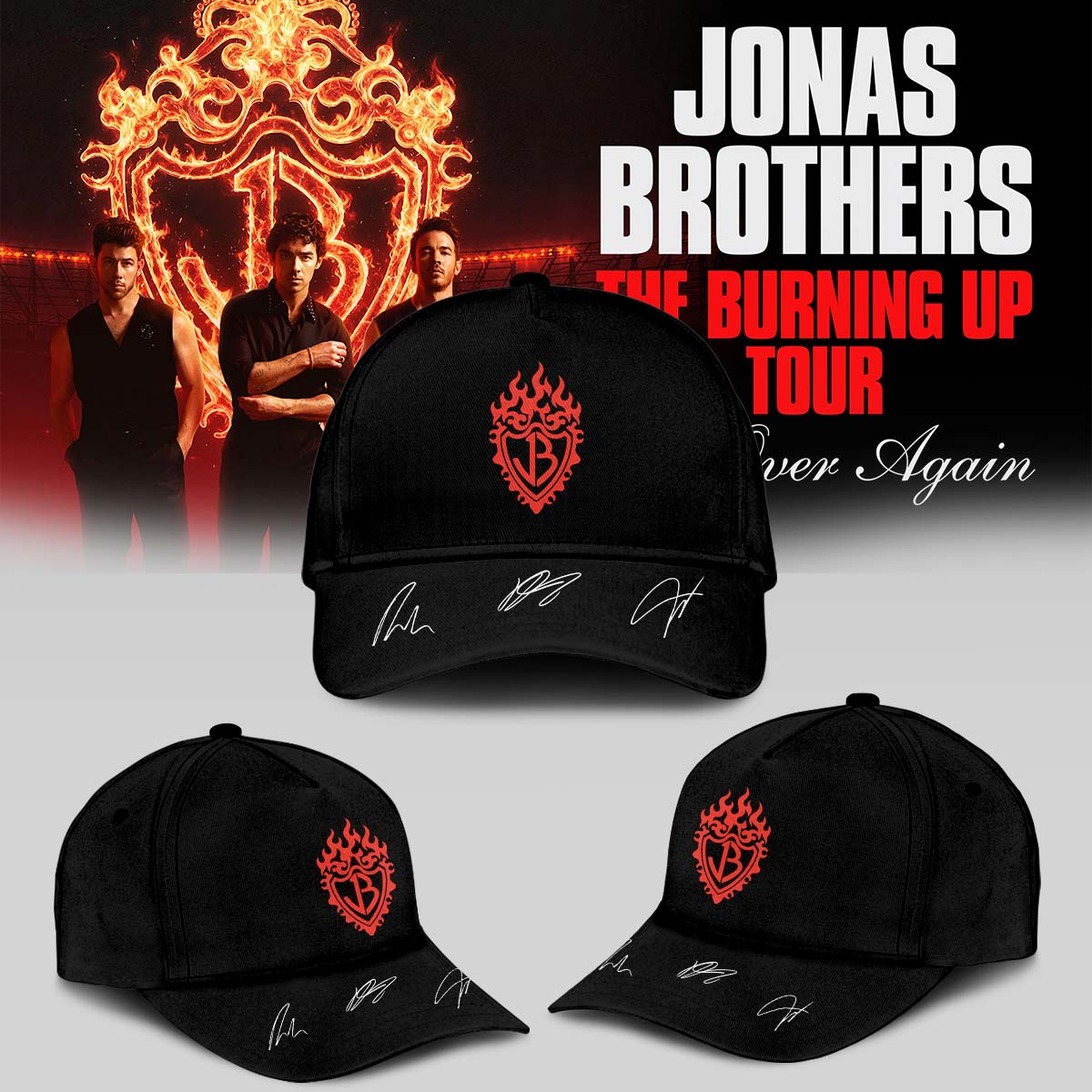 .Jonas Brothers The Burning Up Tour TShirt