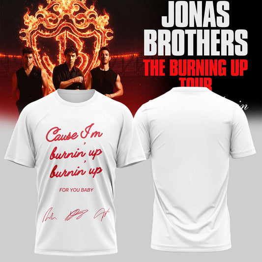 Jonas Brothers The Burning Up Tour TShirt