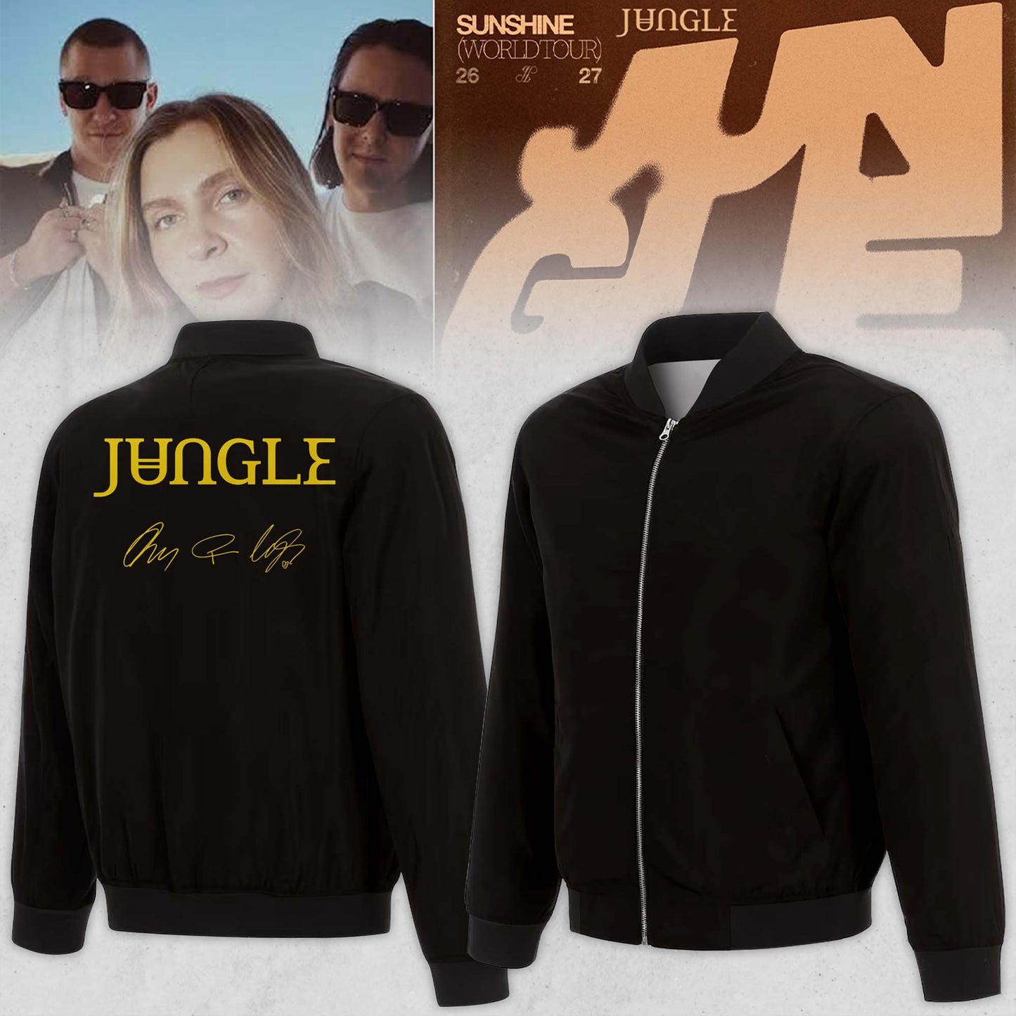 ,,,.Jungle – Sunshine World Tour 2026/27 Limited Edition Signature – Zip Bomber