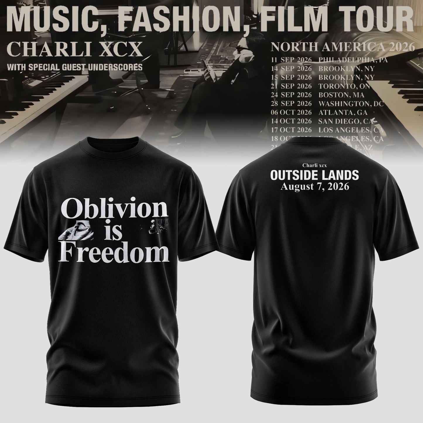 ChrlXCX Music Fashion Film 3D All-Over Print T-Shirt V4