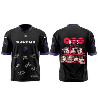 BTS WORLD TOUR “ARIRANG” x Baltimore Ravens Football Jersey