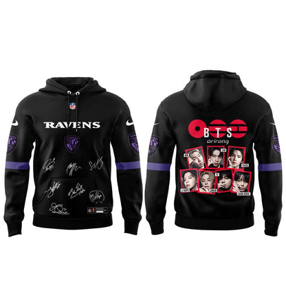 BTS WORLD TOUR “ARIRANG” x Baltimore Ravens Hoodie