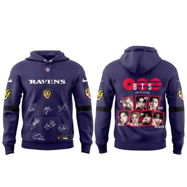 BTS WORLD TOUR “ARIRANG” x Baltimore Ravens Hoodie