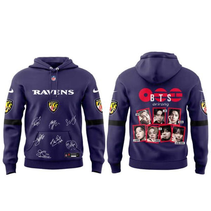BTS WORLD TOUR “ARIRANG” x Baltimore Ravens Hoodie