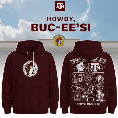 Texas A&M x Buc-ee’s Howdy Hoodie