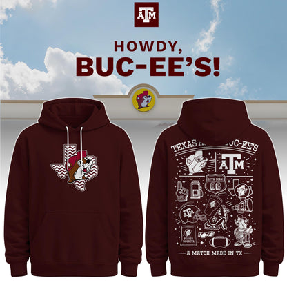 Texas A&M x Buc-ee’s Howdy Hoodie