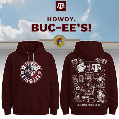 Texas A&M x Buc-ee’s Howdy Hoodie