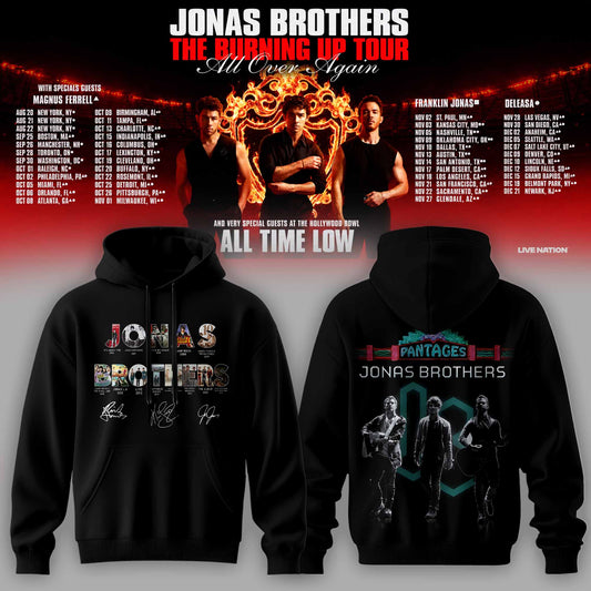 JONAS BROTHERS BURNING UP TOUR 2026 HOODIE