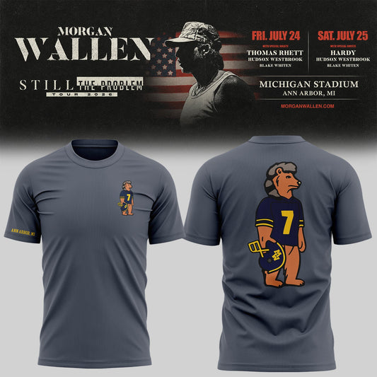 Exclusive Morgan Wallen x Michigan Football Tshirt 2026