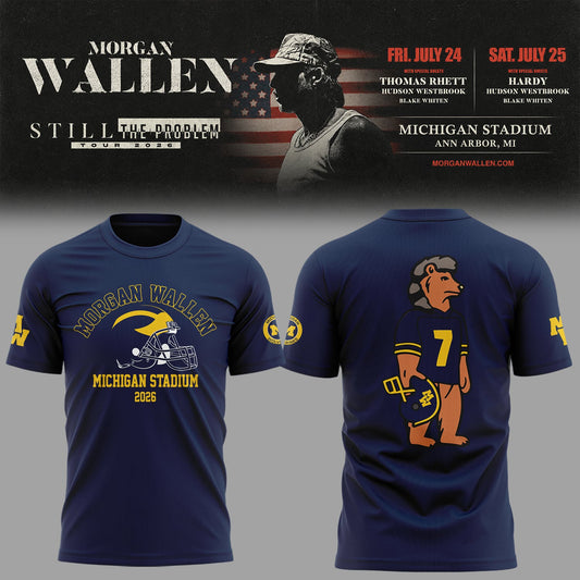 Exclusive Morgan Wallen x Michigan Football Tshirt 2026