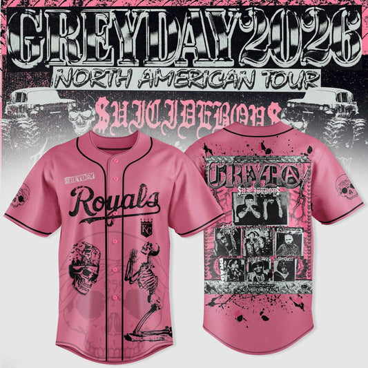 Kansas City Royals X $uicideboy$ Greyday 2026 – North American Tour Jersey