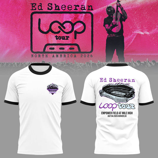 Ed “North American Loop Tour 2026” in Colorado🎸➕✖️➗ Shirt