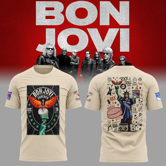 Limited Edition Bon Jovi Forever Tour 2026 tshirt-ND07202619
