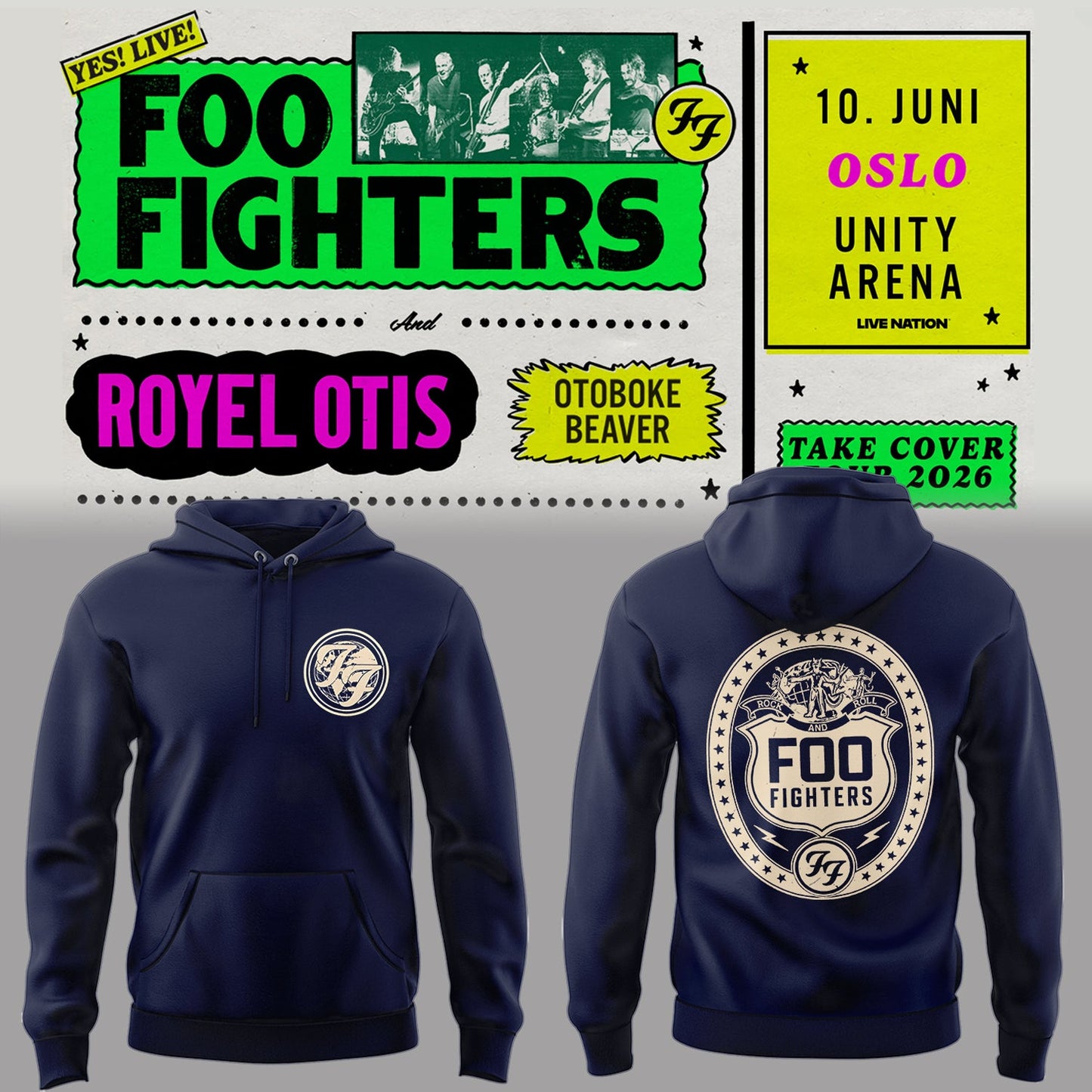 Limited Edition Take Cover Tour 2026 Hoodie