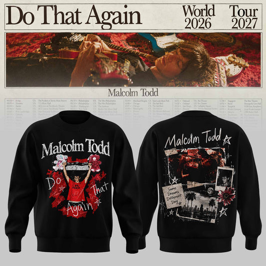 MALCOLM TODD DO THAT AGAIN WORLD TOUR SWEATER