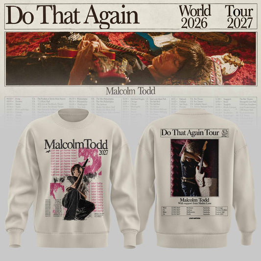 MALCOLM TODD DO THAT AGAIN WORLD TOUR SWEATER