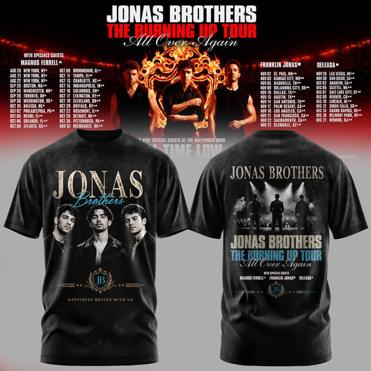 Jonas Brothers The Burning Up Tour TShirt