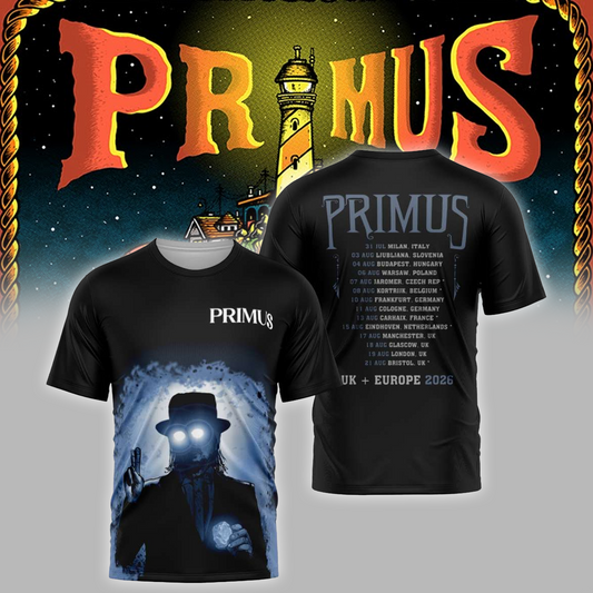 Limited Edition Primus Europe Tour 2026 TShirt