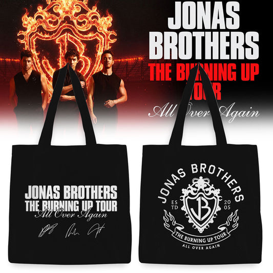 Jonas Brothers The Burning Up Tour Tote Bag