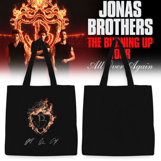 Jonas Brothers The Burning Up Tour Tote Bag