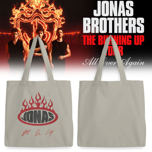 Jonas Brothers The Burning Up Tour Tote Bag