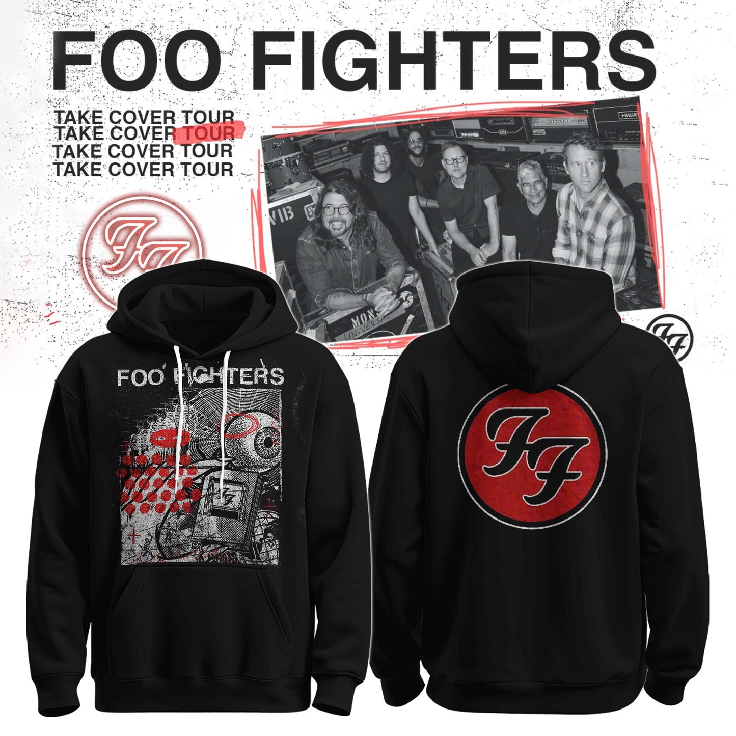 Foo Fighters Take Cover Tour 2026 Hoodie