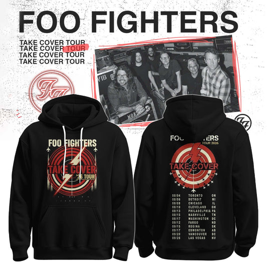 Foo Fighters Take Cover Tour 2026 Hoodie