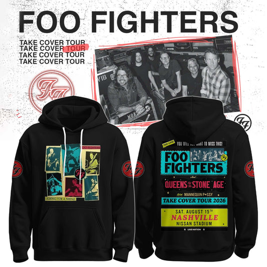 Foo Fighters Take Cover Tour 2026 Hoodie
