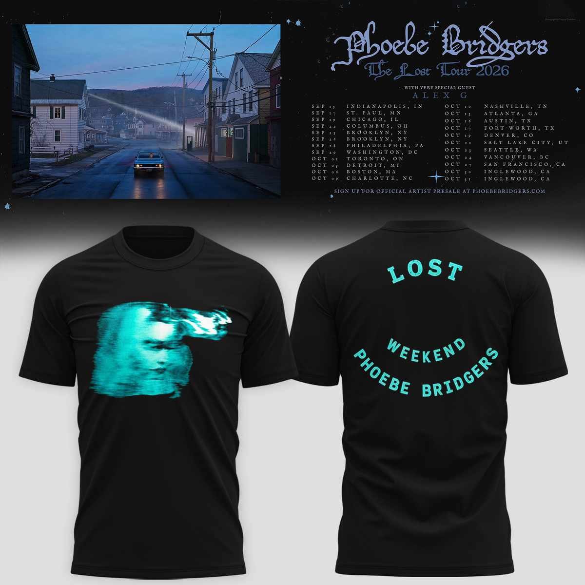 PHOEBE BRIDGERS – THE LOST TOUR 2026 COLLECTION TEE