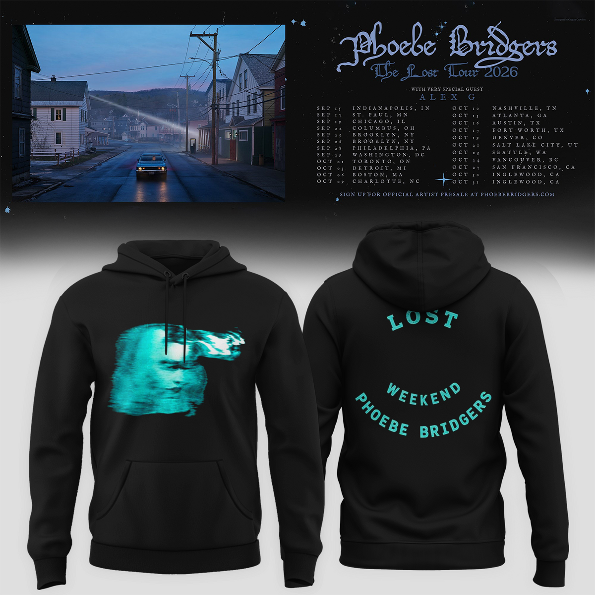 PHOEBE BRIDGERS – THE LOST TOUR 2026 COLLECTION HOODIE