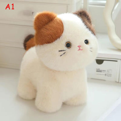 Handmade Plush Cat Doll, Soft Crochet Kitty Stuffed Toy, Cute Comfort Animal, Cozy Birthday Gift,Gift for Cat Lovers