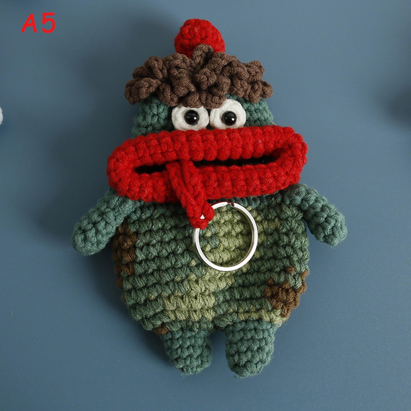 Handmade Crochet Funny Sausage Lips Key Holder, Knit Drawstring Key Pouch, Cute Amigurumi Keychain, Bag Charm Gift,Quirky Yarn Key Case